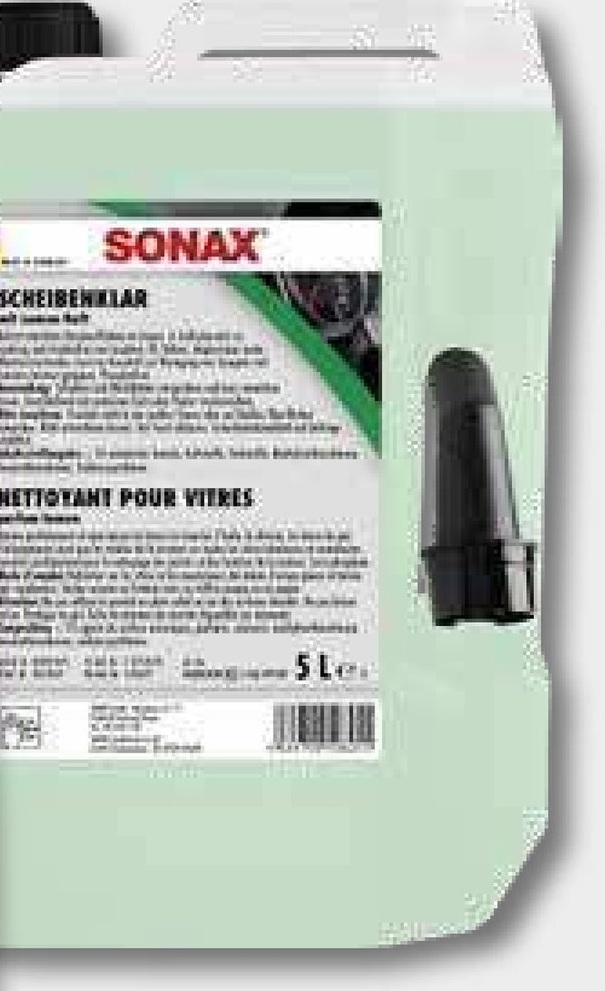 SONAX Solutie pentru parbrize Pentru eliminarea siliconului, a uleiului și a murdariilor insectelor de pe vehicule și fa