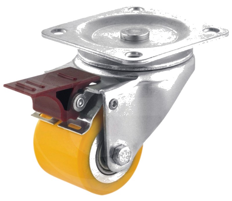 Rola de ghidare poliuretan cu sustinere Lenkrolle (mit Radfeststeller)