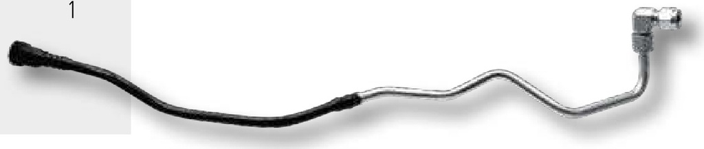 Conductă combustibil - între filtru și pompa de injecție (motor Perkins)