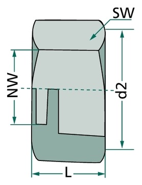 Piuliță de îmbinare 14,5 mm