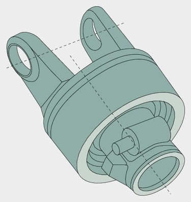 BLUELINE Cuplaj liber - cu rotatie dreapta 1 3/8" 6 dinti