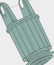 BLUELINE Clichet stea - 1 3/8" 6 dinti
