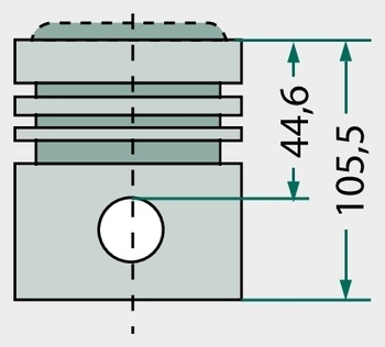 Set segmenti de piston - 4 inele, Ø 99,5 mm 2,3 mm / 2,3 mm / 2,3 mm / 4,7 mm
