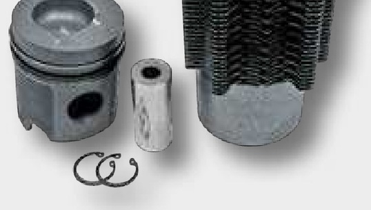 Set piston cpl. - 4 inele, diametru 102 mm, Bolt Ø 35 x 80 mm, cu canal de răcire, Camera de combustie, diametru 58 mm, 