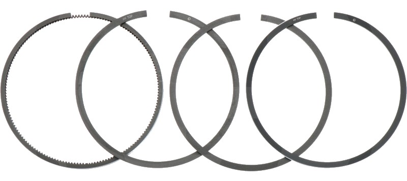 Set segmenti de piston - 4 inele, Ø 102 mm 3 mm (inel trapez) / 2,5 mm / 2,5 mm / 5 mm
