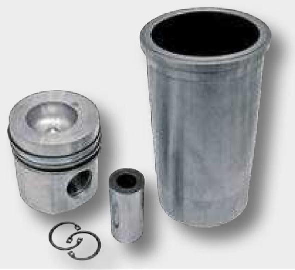 Set piston cpl. - 3 inele, Ø 98,43 mm, Ø bolt 36 x 82 mm, Ø camera de combustie 56 mm, Adâncimea camerei de combustie: 2