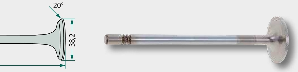 Supapa de evacuare 145,9 mm