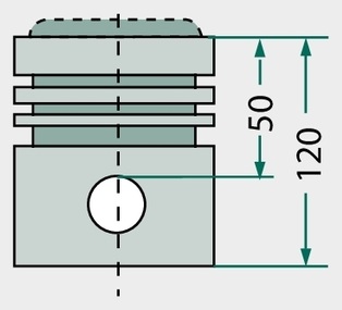 Set piston cpl. - fara bolt de piston