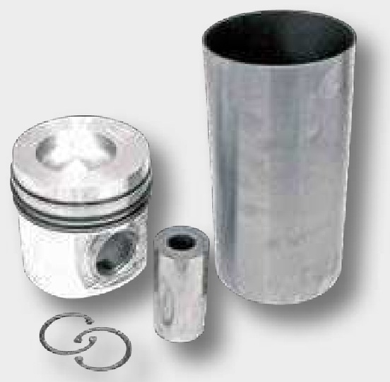 Set pistoane compl. - 3 inele, Ø 102 mm bolturi Ø 40 mm camera de combustie Ø 59 mm cuzinet uscat
