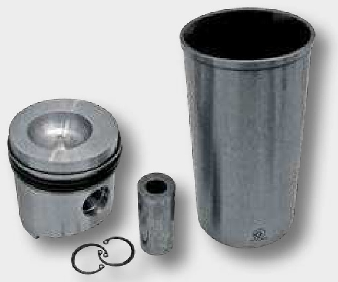 Set piston cpl. - 4 inele, diametru 105 mm, Diametru bolturi: 35 x 82 mm, Camera de combustie, diametru 62 mm, Adâncimea