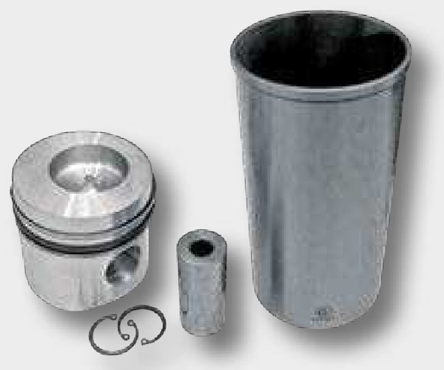 Set piston cpl. - (versiunea mai veche), 3 inele, diametru 105 mm, Diametru bolturi: 35 x 82 mm, Camera de combustie, di