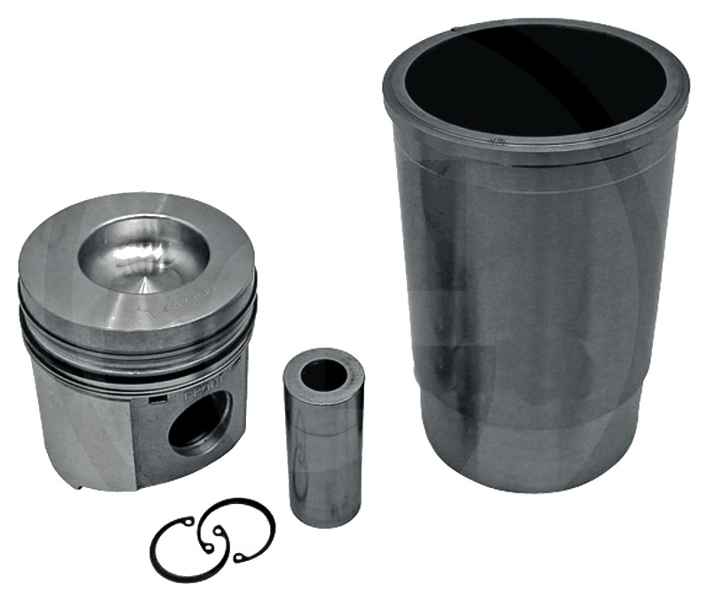 Set piston cpl. - 3 inele, diametru 106,5 mm, Diametru bolturi: 34,93 x 84 mm, Camera de combustie, diametru 58 mm, Adân
