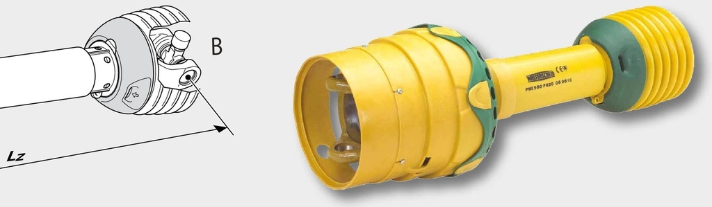 Walterscheid Jumătatea arborelui cardanic 2580