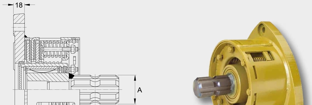Walterscheid Ambreiaj de frictiune - 3 x Ø 12,5 mm