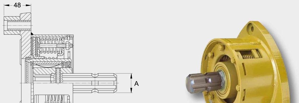 Walterscheid Ambreiaj de frictiune - 3 x Ø 12,5 mm