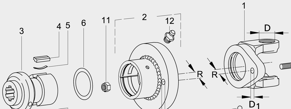 Walterscheid Bucșă 133,5 mm