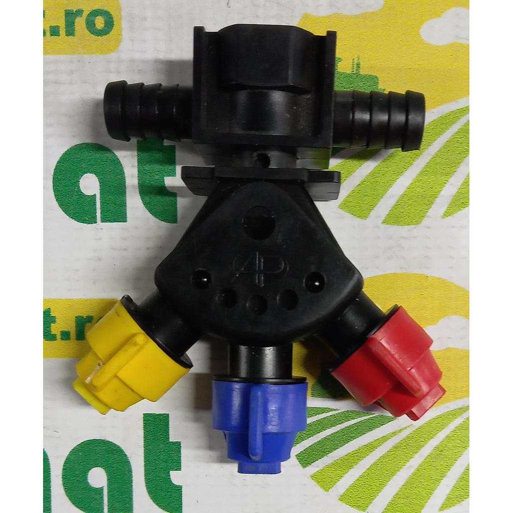 Corp Pulverizare 3Duze Furtun cu AP Drept 0-100/GW07