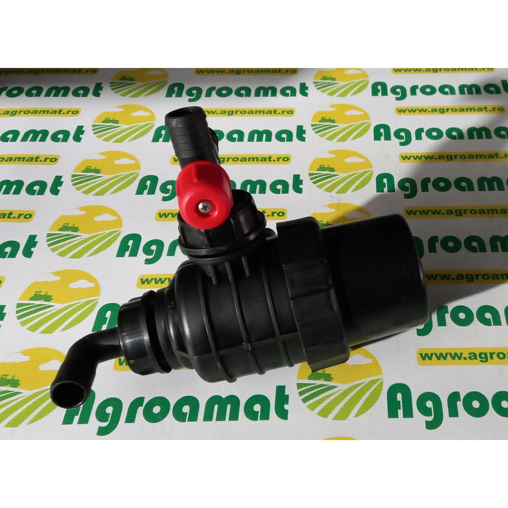 Filtru Aspiratie fara Supapa Negru cu Cot fi258 AP16FSM