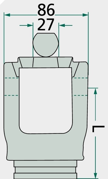 Weasler Furca cardanica F258, AW36-80°