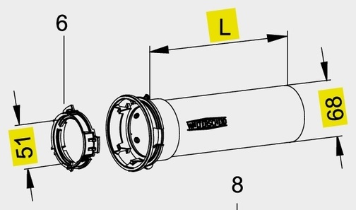 Walterscheid Jumătate de protecție SD - exterior