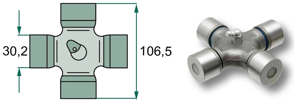 Weasler Cruce cardan - P-Kit