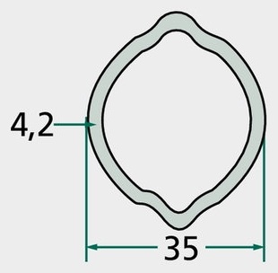 Weasler Teava profilata 1,5 m - G8b G8b ptr teava profilata G7b