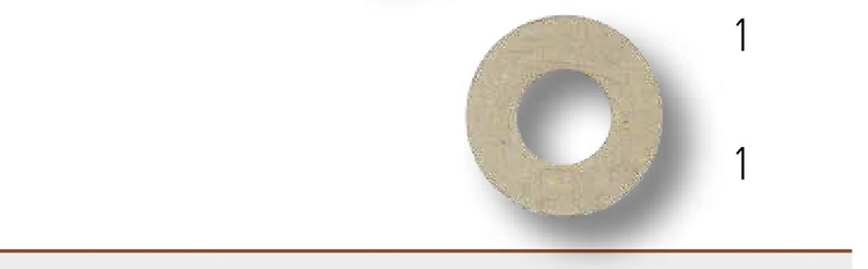 Lemken Saiba de carton 16,5 x 35,5 x 5 mm