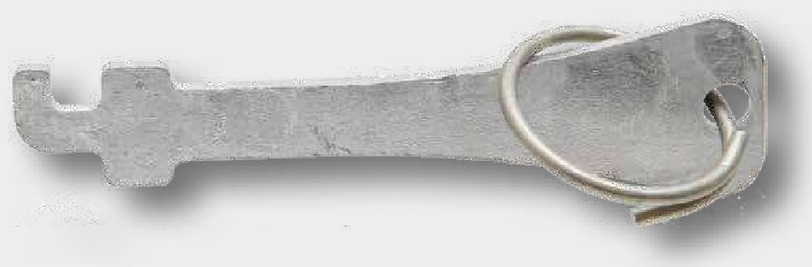 Lemken Cheie cu dinte 4 x 30 x 120 mm