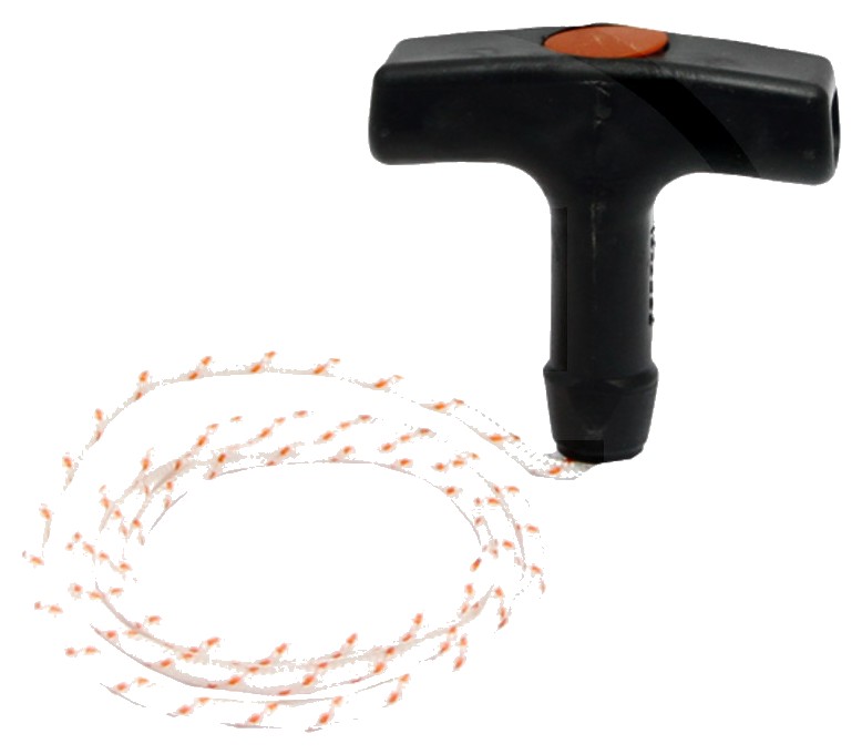 Maner demaror - L 800 mm pentru cablu - Ø 2,5 mm Tracțiune elastică mâner pentru un început mai lin