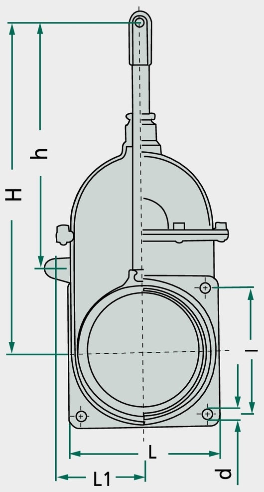 MZ Robinet dejectii Art.0044/0550, 4" 4", cu cilindru pneumatic dublu Art. 0550