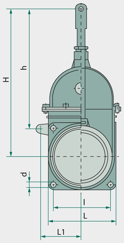 MZ Robinet golire dejecții Art.0075, 6" - ohne abschmierbarer Stopfbuchsenmutter