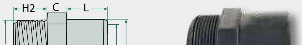 Mufa filetata 20 mm
