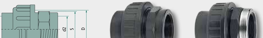 Imbinari cu surub - cu 1x filet interior si 1x mufa adeziva