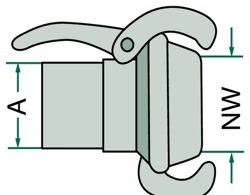 Cupa 5" cu filet exterior 5" 155 mm