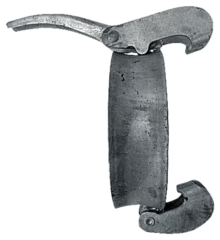 Levier inel de blocare galvanizat S2, 6" - cu sistem de pârghii