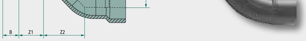 Cot de 45° 400 mm