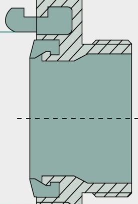 Cuplaj rezistent - cu filet interior, blocabil