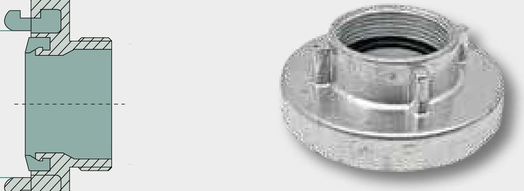 Cuplaj rezistent - cu filet interior