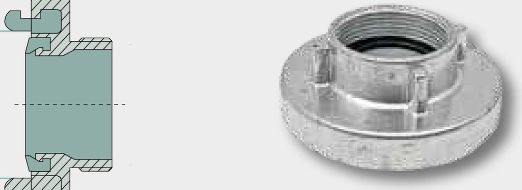 Cuplaj rezistent - cu filet interior