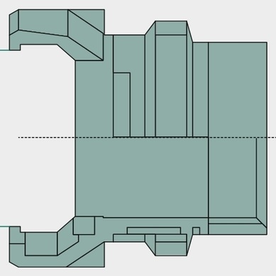 Cuple - Aluminium, mit Dichtring NBR weiß
