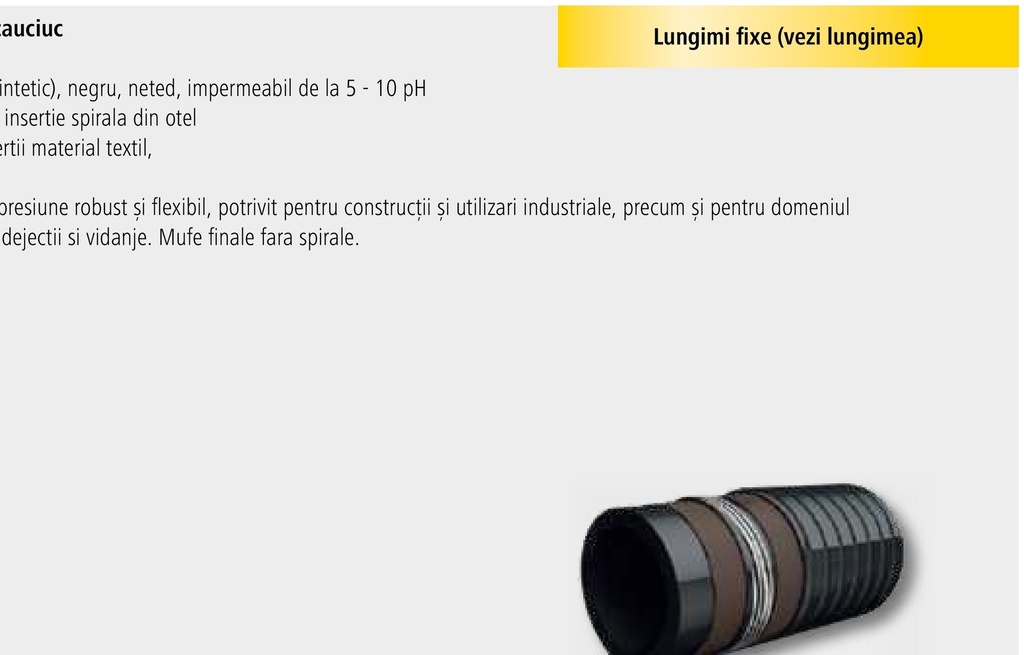 Furtun de aspirație și de presiune de ca 200 mm