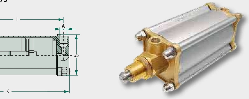 MZ Cilindru pneumatic Art.0572, 8" 8"
