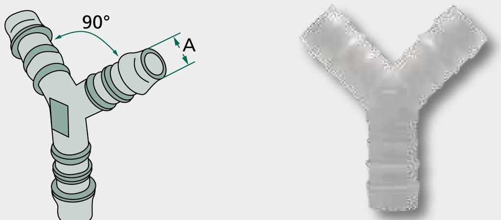 Racord tip Y PVC
