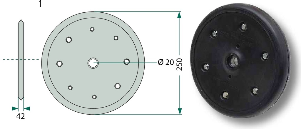 Farmflex Roata - 250 x 42 mm