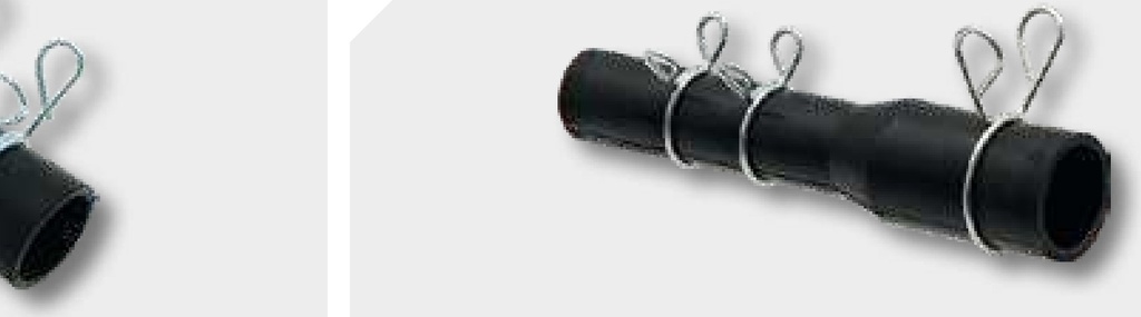 NITTO KOHKI Conexiune pentru furtun - drept, cu cleme de fixare