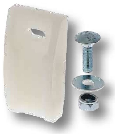 Racleta din plastic - 100 x 52 mm (cu surub, saiba, piulita)
