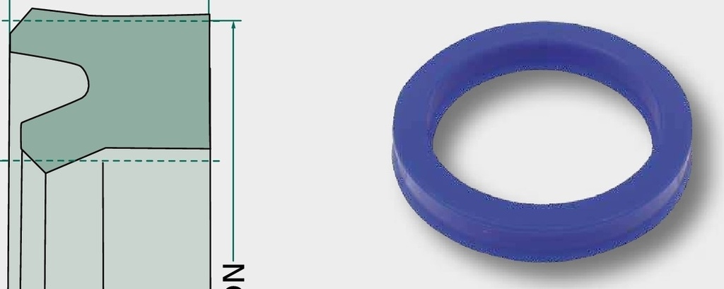Inel canelat din cauciuc moale