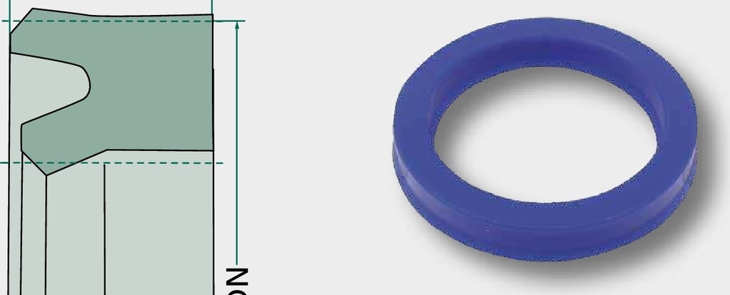 Inel canelat din cauciuc moale