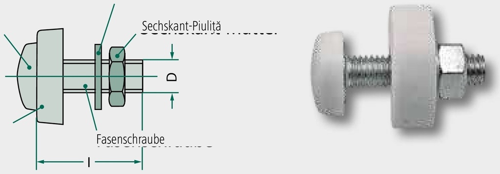 Șurub cu cap plat M5x50 DIN 85 50 mm