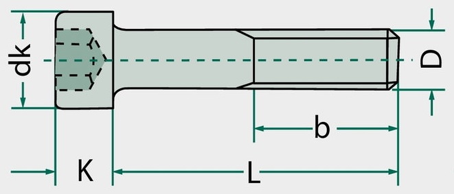 Surub cilindric UV M16x35 DIN 912 35 mm